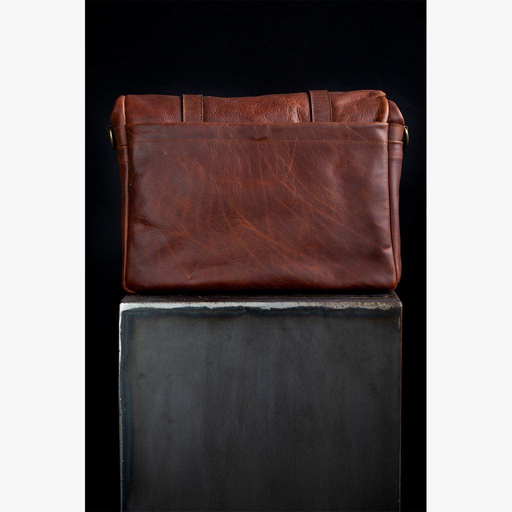 Roma Cognac Leather Camera Bag