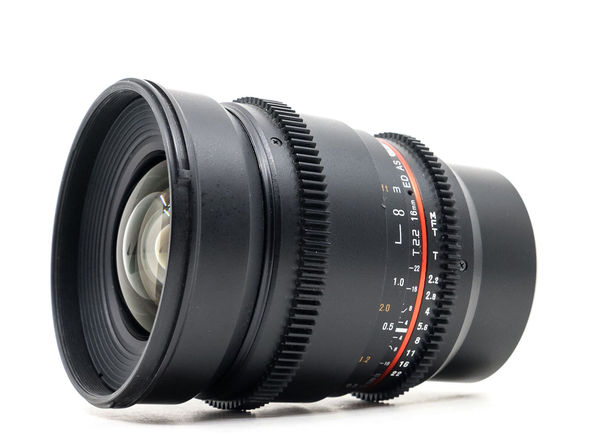 Samyang 16mm T2.2 ED AS UMC CS II - Compatibile con Micro Quattro Terzi