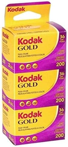 KODAK 35mm GOLD 200 Film / 3-pack / GB135-36 - Vertical packaging