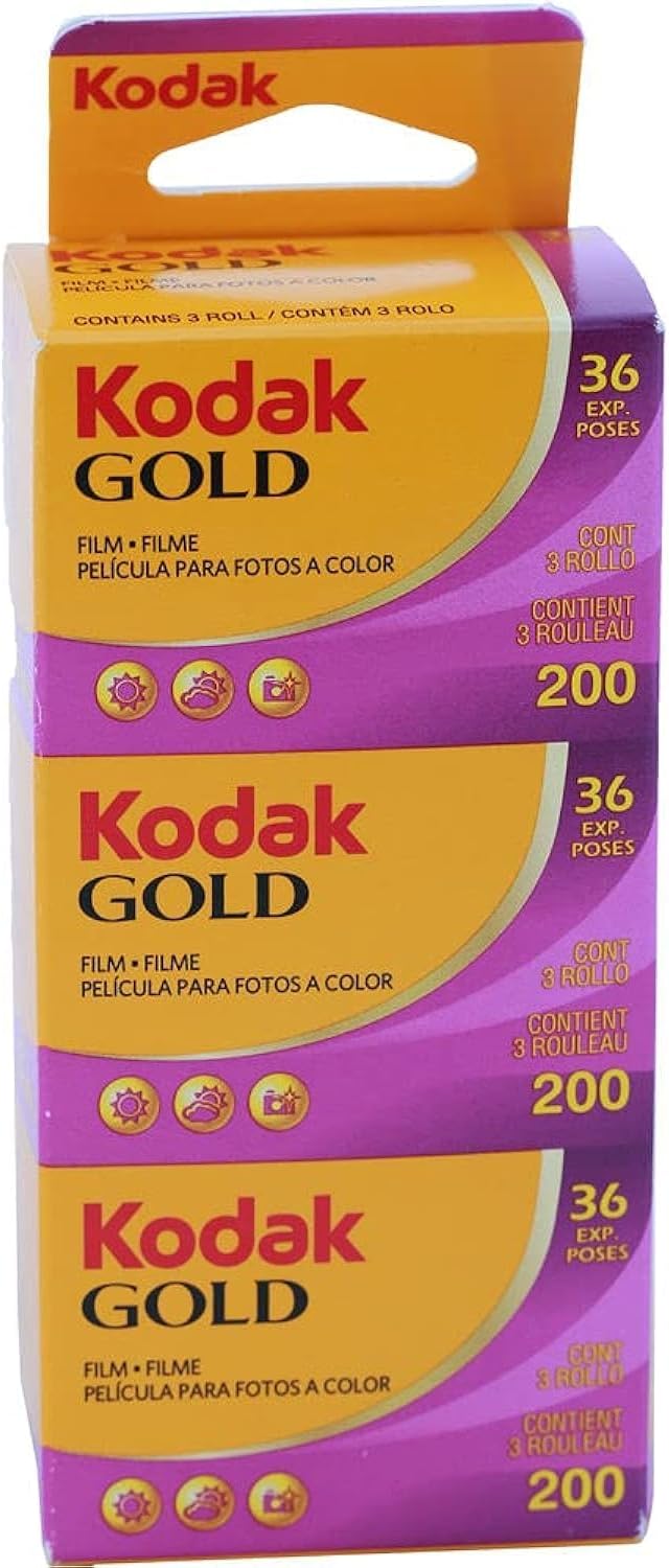KODAK 35mm GOLD 200 Film / 3-pack / GB135-36 - Vertical packaging