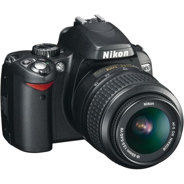 D60 SLR - Black Nikon AF-S DX Nikkor 18-55 mm f/3.5-6.5 VR f/3.5-5.6 · imagen principal