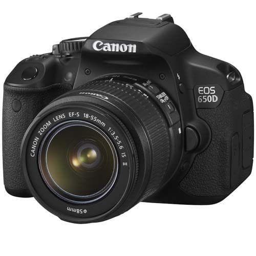 EOS 650D SLR - Black + Canon Canon EF-S 18-55 mm f/3.5-5.6 IS II f/3.5-5.6