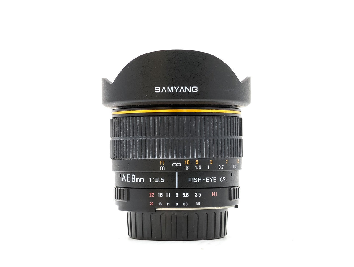 Samyang 8mm f/3.5 Fisheye AE CS - Nikon Fit · imagen principal