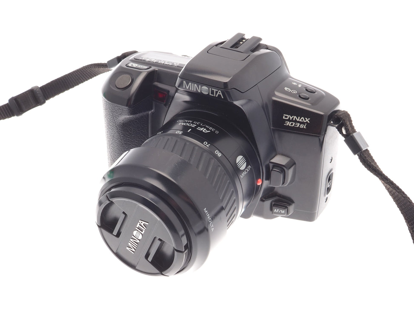 Minolta Dynax 303Si + 35-80mm f4-5.6 AF Zoom + Lens Hood for A 35-80mm f4-5.6 · imagen principal