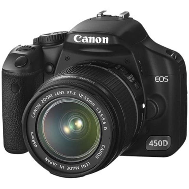 EOS 450D SLR - Black + Canon Canon EF-S 18-55mm f/3.5-5.6 IS II f/3.5-5.6 · imagen principal