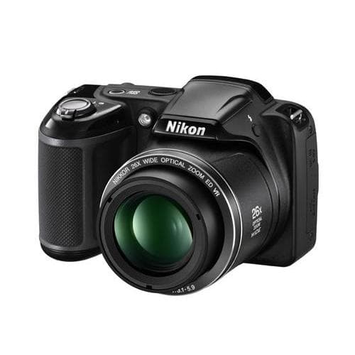 Coolpix L320 Compact Camera - Black + Nikon Nikkor 26X Wide Optical Zoom ED VR 22.5-585mm f/3.1-5.9 f/3.1-5.9 · imagen principal