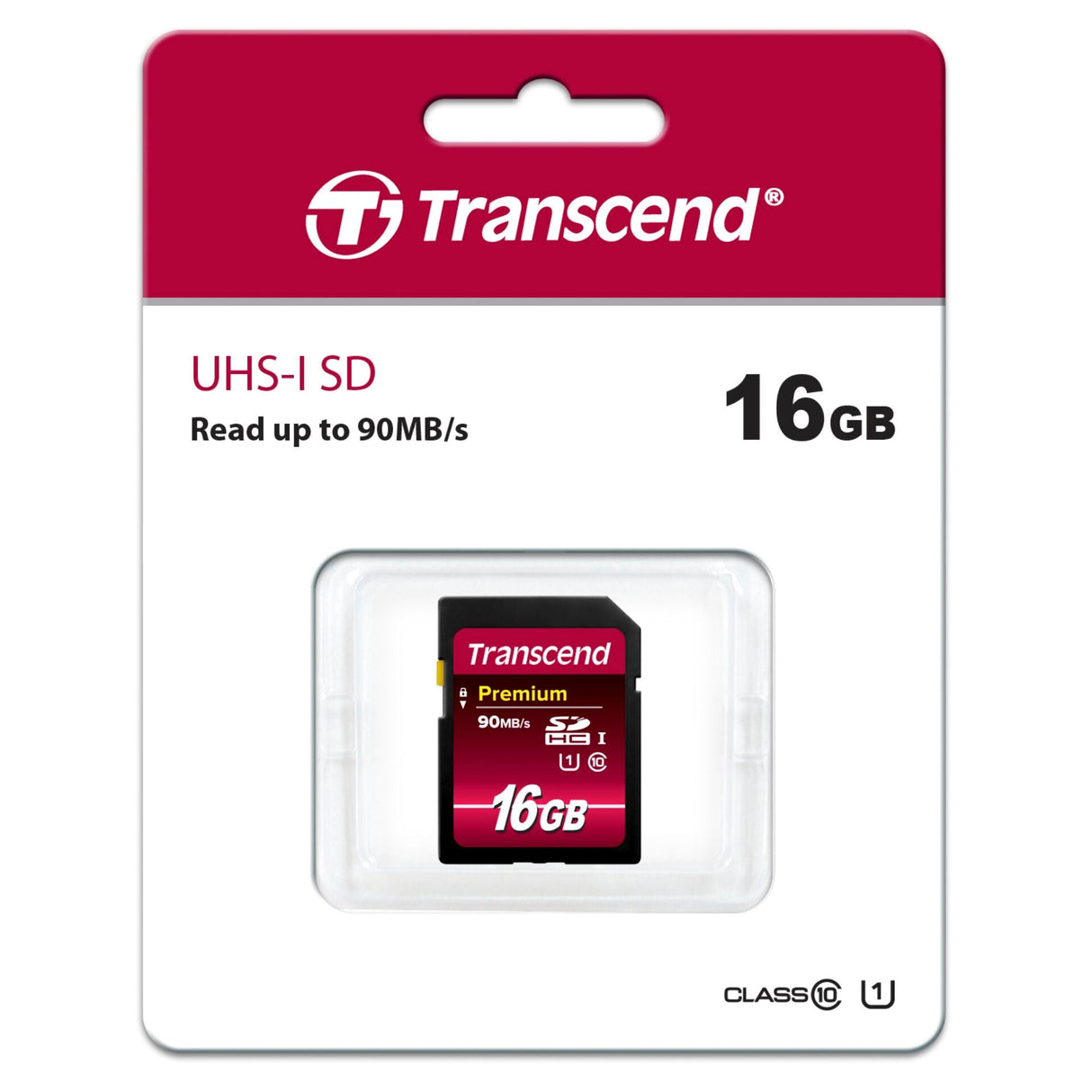 Scheda di memoria Transcend SDHC 16GB Classe 10 UHS-I 400x Premium