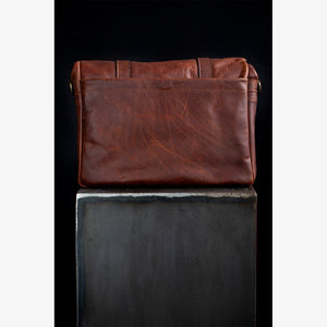 Roma Cognac Leather Camera Bag