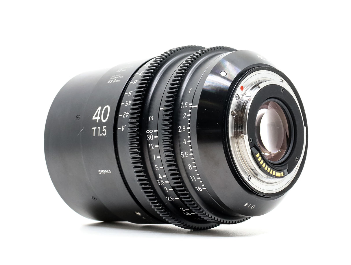 Sigma 40mm T1.5 FF - Canon EF Fit