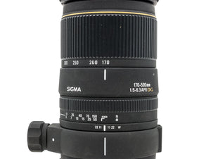 Sigma 170-500mm f/5-6.3 APO DG - Canon EF Fit