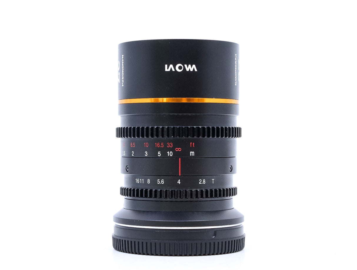 Venus Laowa 27mm T2.8 Nanomorph [Amber Flare] - Misura L
