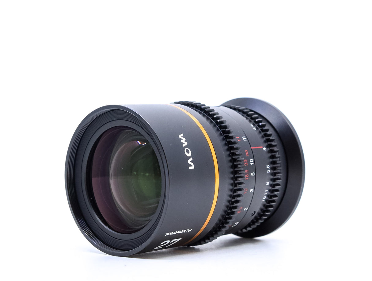 Venus Laowa 27mm T2.8 Nanomorph [Amber Flare] - Misura L