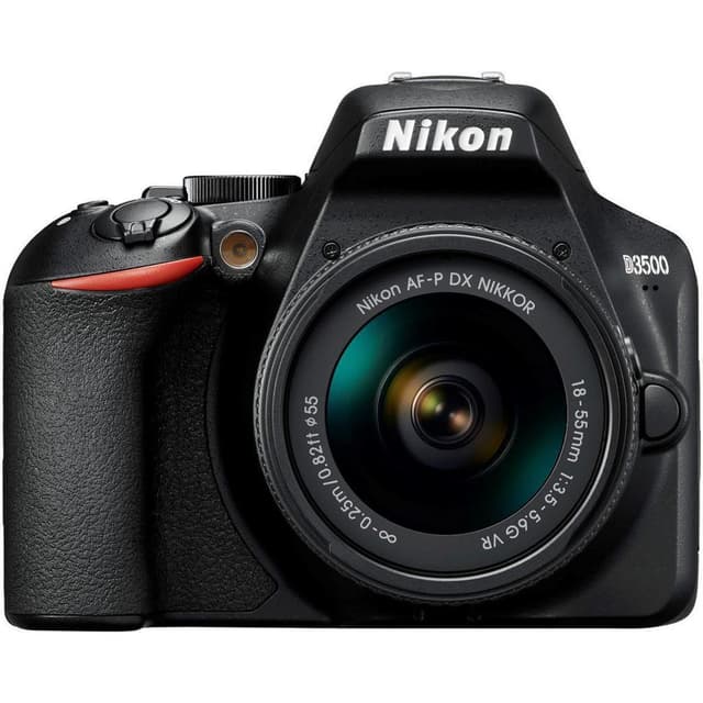 Réflex D3500 - Negro + Nikon AF-P DX Nikkor 18-55mm f/3.5-5.6G VR f/3.5-5.6 · imagen principal