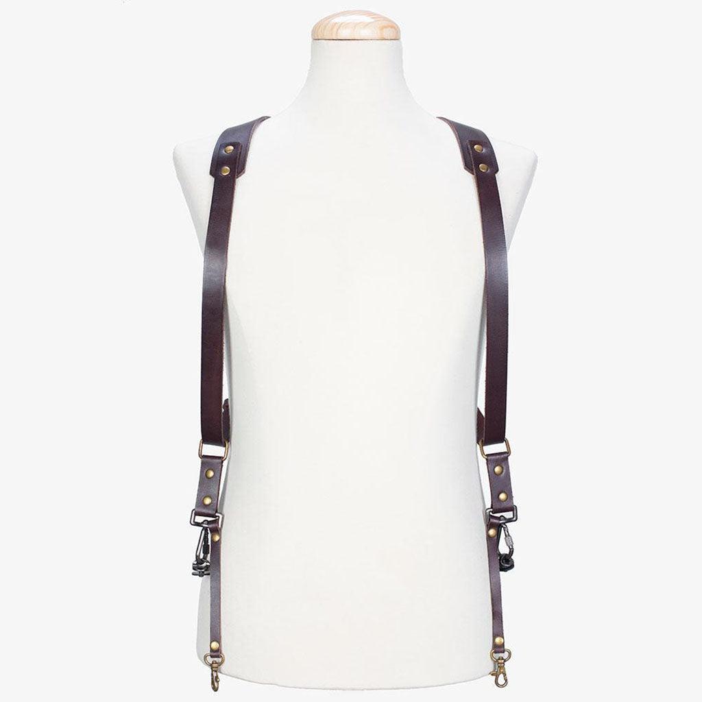 Berlin #702 - Brown dual leather camera strap · imagen principal