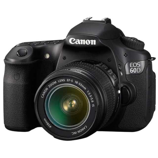 Réflex EOS 60D - Negro + Canon Zoom Lens EF-S 18-55mm f/3.5-5.6 IS