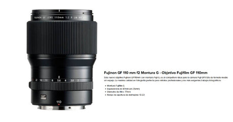 FujiObjetivo FUJI GF110mmF2 R LM WRaed8b2bd-653c-4e3f-9a48-3923232f6302