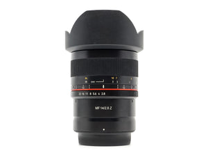 Samyang MF 14mm f/2.8 - Nikon Z Fit - segunda mano - excelente estado - detalle 2 de 5 - SKU 3784597 - Camera Market