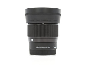 Sigma 56mm f/1.4 DC DN Contemporary - Sony E Fit - segunda mano - excelente estado - detalle 2 de 5 - SKU 3717962 - Camera Ma