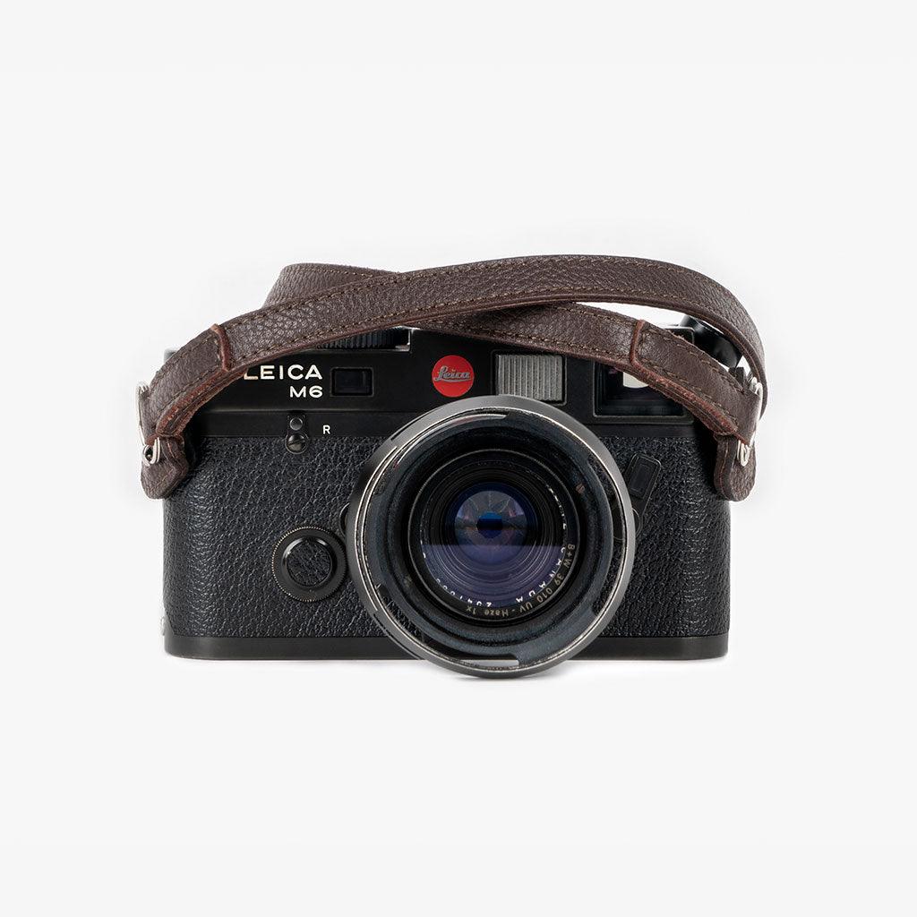 Roma #102 - Brown Leather camera strap · main image