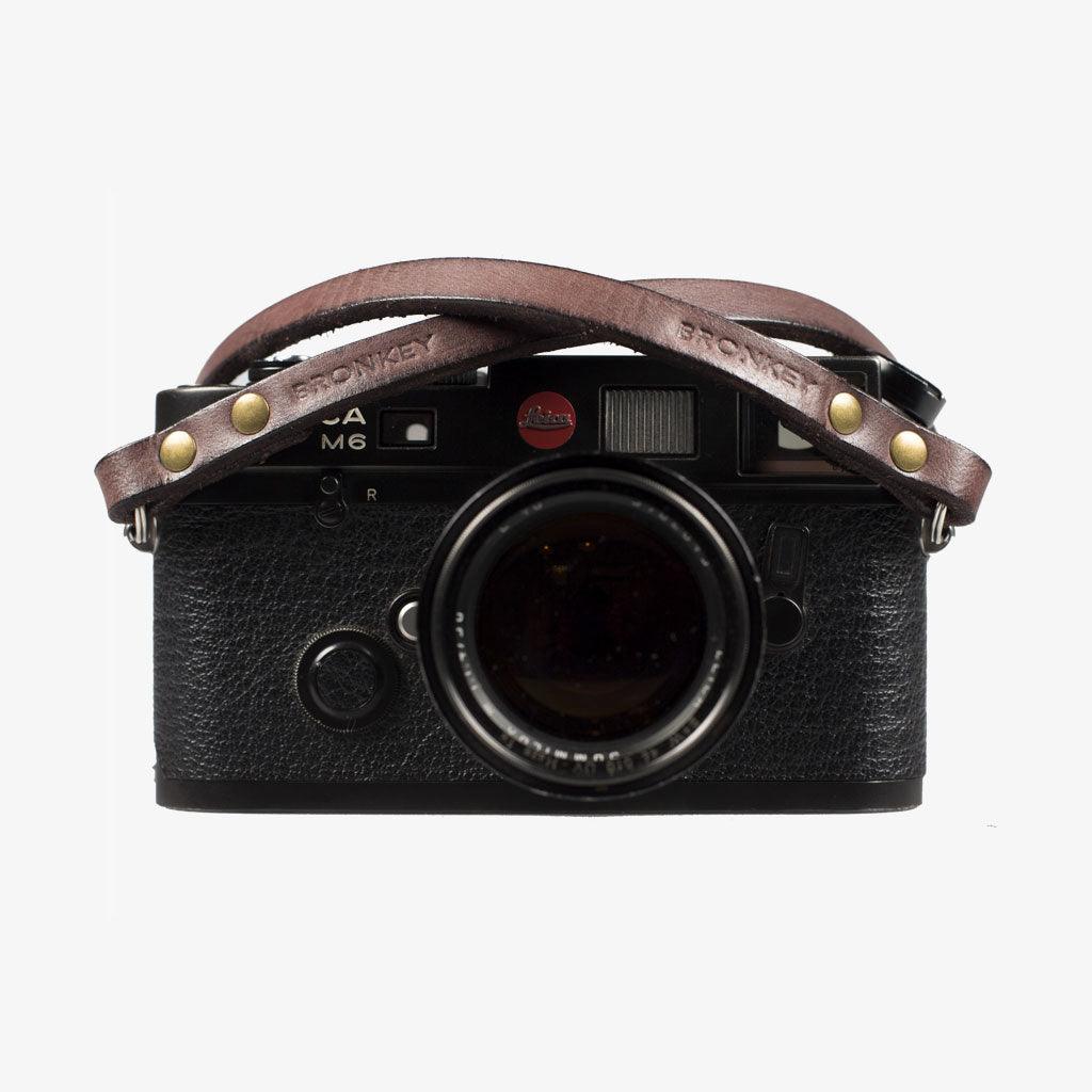 Berlin #102 - Brown Leather camera strap · main image