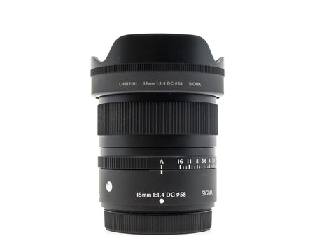Sigma 15mm f/1.4 DC Contemporary - Fujifilm X Fit